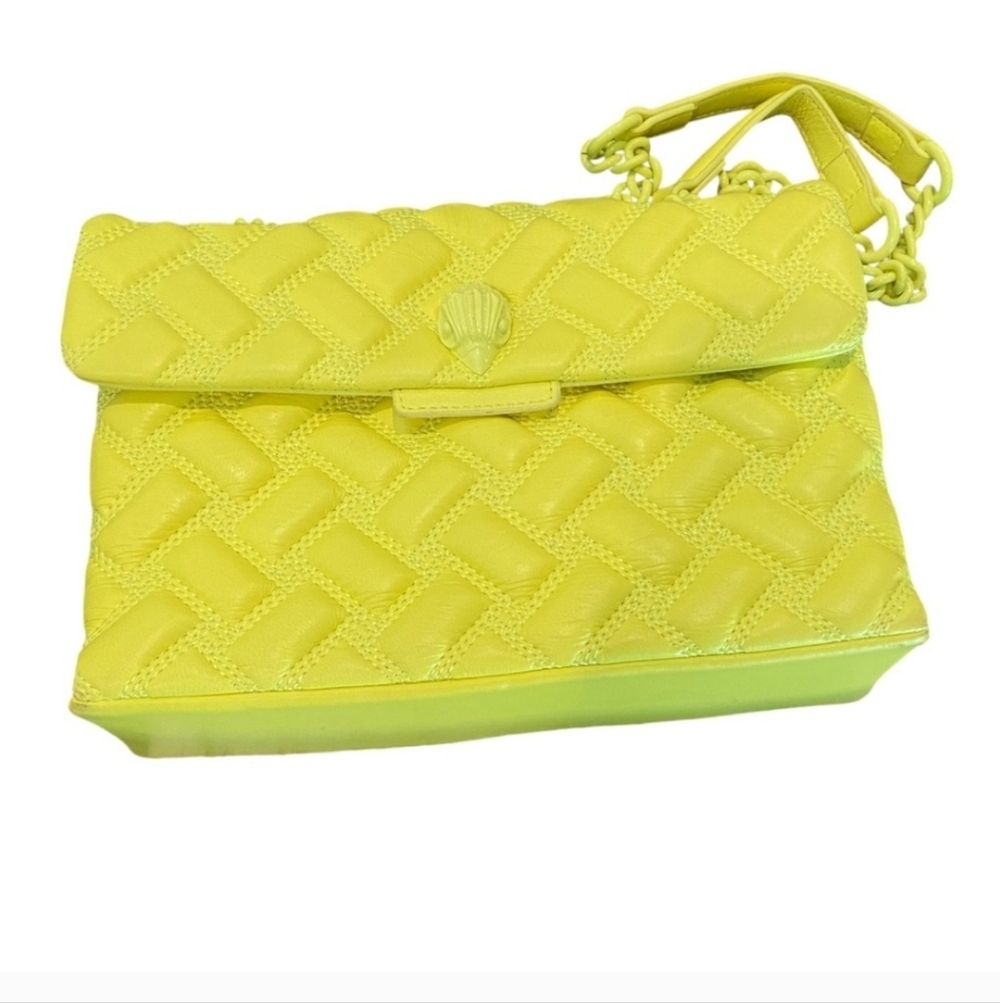 Kurt Geiger Yellow Quilted Bag - Picture 5 of 14